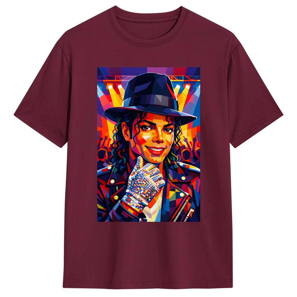 MMichael JJackson в дизайне wpap Арт Футболка Летняя Классическая Футболка 100% Хлопок Модная Футболка Для Унисекс Печатная Одежда