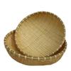 Bamboo Woven Steamed Bun and Vegetable Storage & Draining Basket