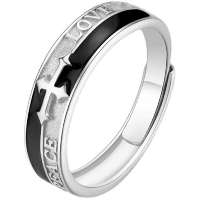 Кольцо с английской буквой, серебряное металлическое кольцо с регулируемым открытием для женщин, креативное кольцо на палец с алфавитом для покера, мужские модные ювелирные изделия