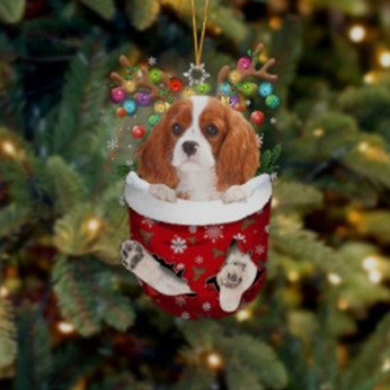 Acrylic Dog Christmas Tree Pendant Good-Looking Handmade Dog Christmas Ornament Hanging Cartoon Christmas Decoration Office