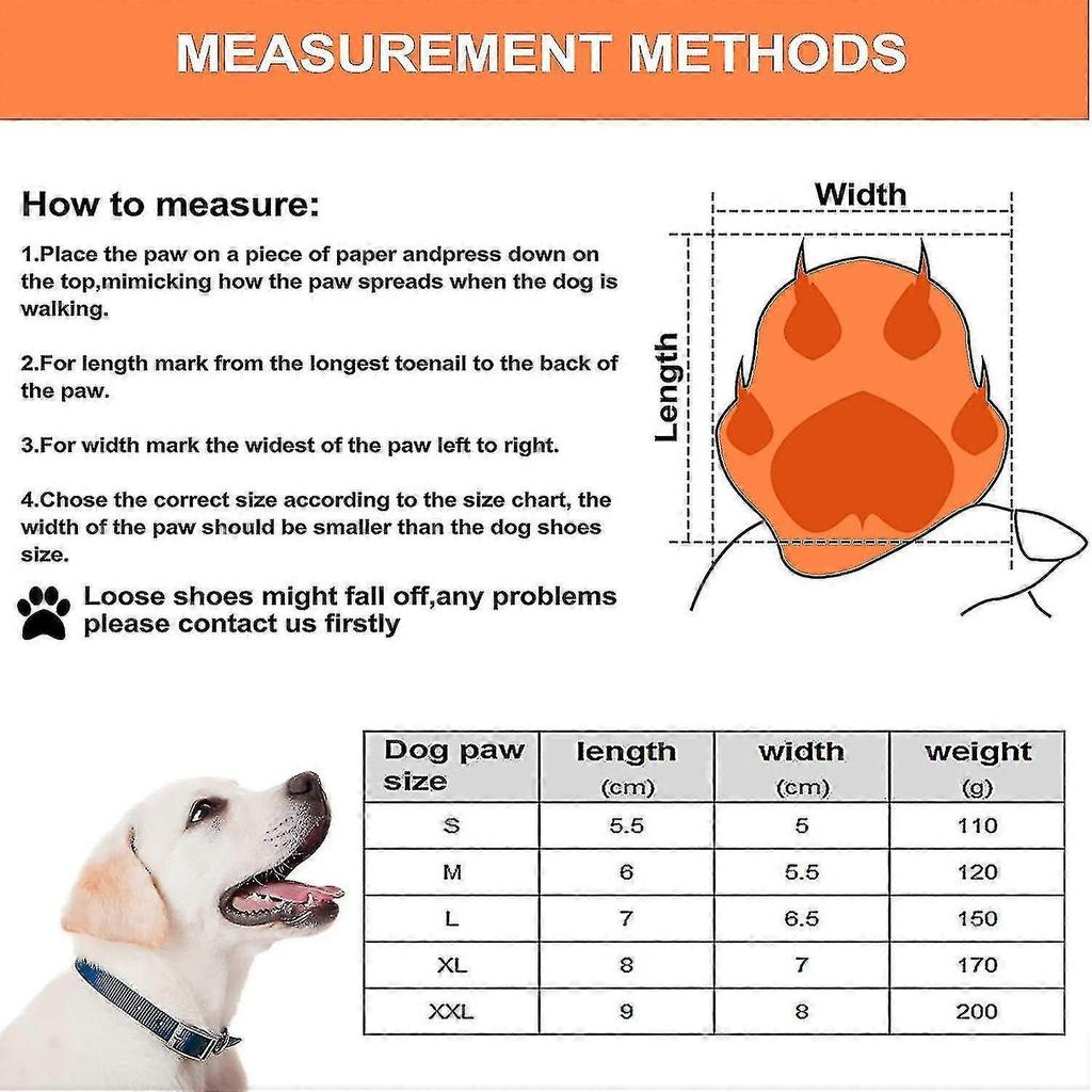 Dog Boots, 4 Pieces Waterproof Dog Boots With Reflective Straps, Paw Protectors For Small, Medium An