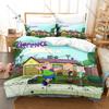 Sumo Clarence Jeff Retro Cartoon Typography Duvet Cover Set 3PCS Bedding With 2 Pillowcases Slice Of Life Text Art Home Decor