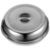 2 Pcs Vegetable Cover Cheese Grill Kitchen Cooking Hood Steak Food Round Dish Bakeware Tool Stainless Steel Household