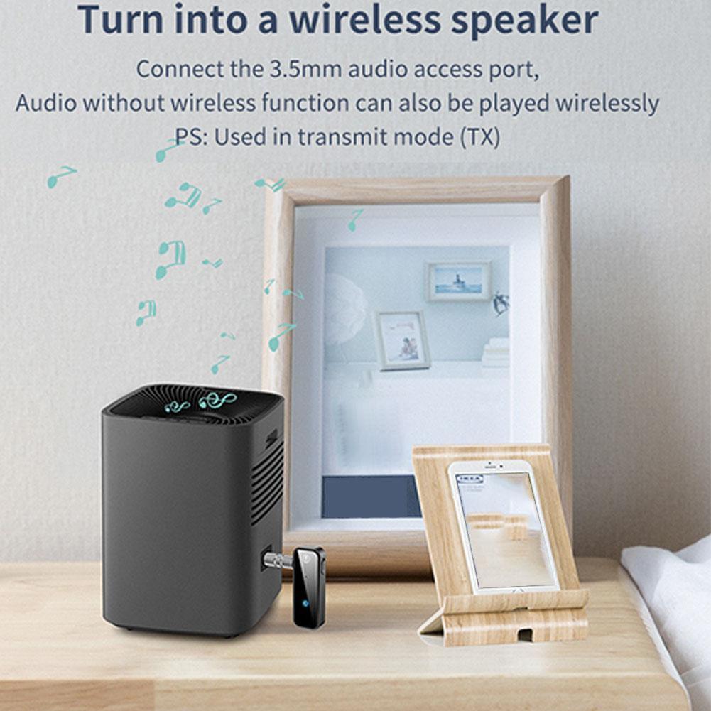 Bluetooth 5.3 передатчик Aux Bluetooth адаптер AUX аудио адаптер для автомобиля/телевизора/домашнего адаптера Stere A8M7