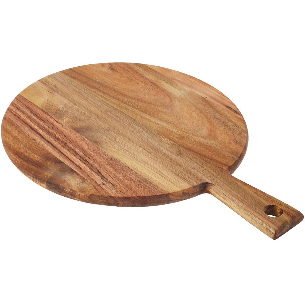Разделочная доска из акации, разделочная доска из акации с ручкой, круглая/прямоугольная, переносная деревянная тарелка, поднос для сервировки кухни