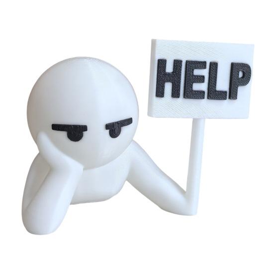 Злодей Стопор для двери Клин Защита стены Противоскользящий Ветрозащитный Без сверления Противоударный Ковер Плитка Бетон Деревянный пол Просит помощи Парень Стопор для двери