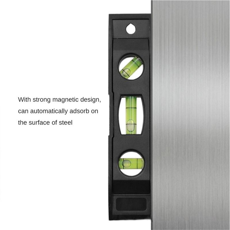 Магнитный уровень Torpedo Level 3, пузырьковый уровень, магнитная линейка, измерительный прибор уровня, многофункциональная горизонтальная линейка