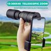 10-300X Zoom Powerful Binoculars Long Range Professional Monocular Telescope HD High Quality BAK4-Prisms Portable for Camping