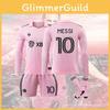2324 Майами Футболка с длинным рукавом Месси Лига Розовый Домашний комплект с носками