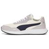 Runtamed Series Fabric Two-Layer Cowhide Synthetic Leather Comfortable Simple Low-Top Casual Shoes Unisex Sneaker White Gray Blue 389236-07