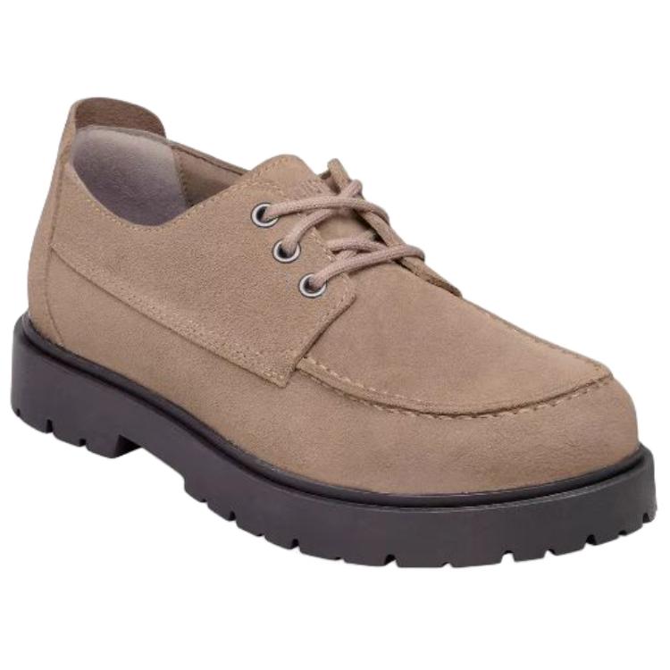 Birkenstock Повседневная кожаная обувь Highwood Moc из замши, унисекс, серо-коричневая, узкая, 1031914
