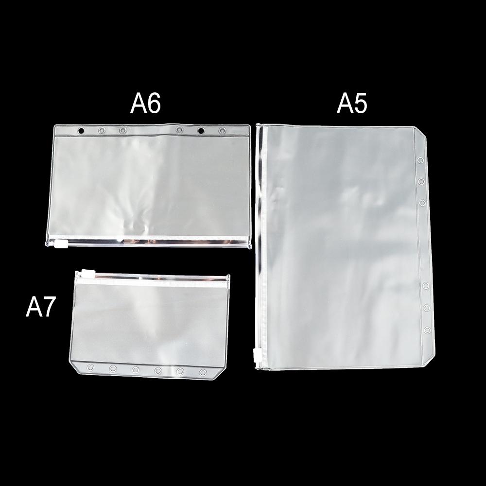 1/5PCS Zipper Plastic Resealable Zip Lock PVC Storage Pouch Bag Matte Clear