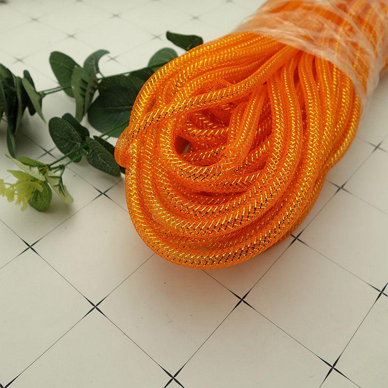 10 м Цветная сетчатая трубка-веревка 4 мм 8 мм Сетчатая трубчатая кринолиновая трубка Свадебное платье Юбка Одежда Сетка Сделай сам Изготовление Ремесленные аксессуары