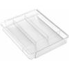 SANNO Sliding Cutlery Tray for Drawers, Expandable Dish Storage Tray, Kitchen Storage, Drawer Storage, Cutlery Storage Case, Small Item Storage, Trans