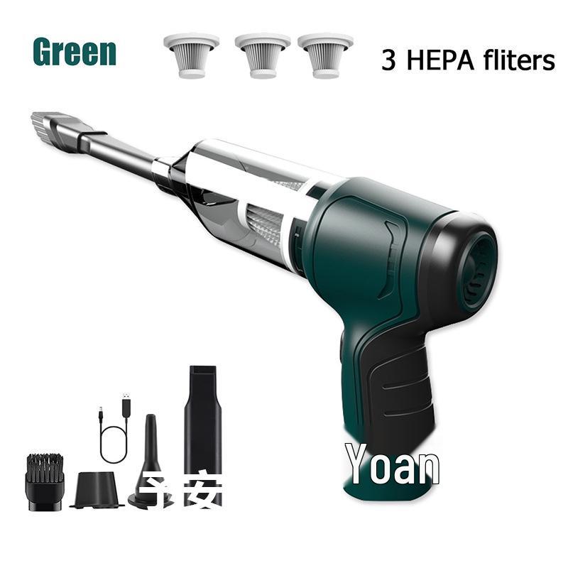 Super Strong Wireless Charging Handheld Car Vacuum with Dual Blow & Suction