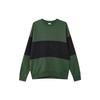 Color-Block Logo Embroidered Crew Neck Sweatshirt Men Sweatshirt Green FB7849-323