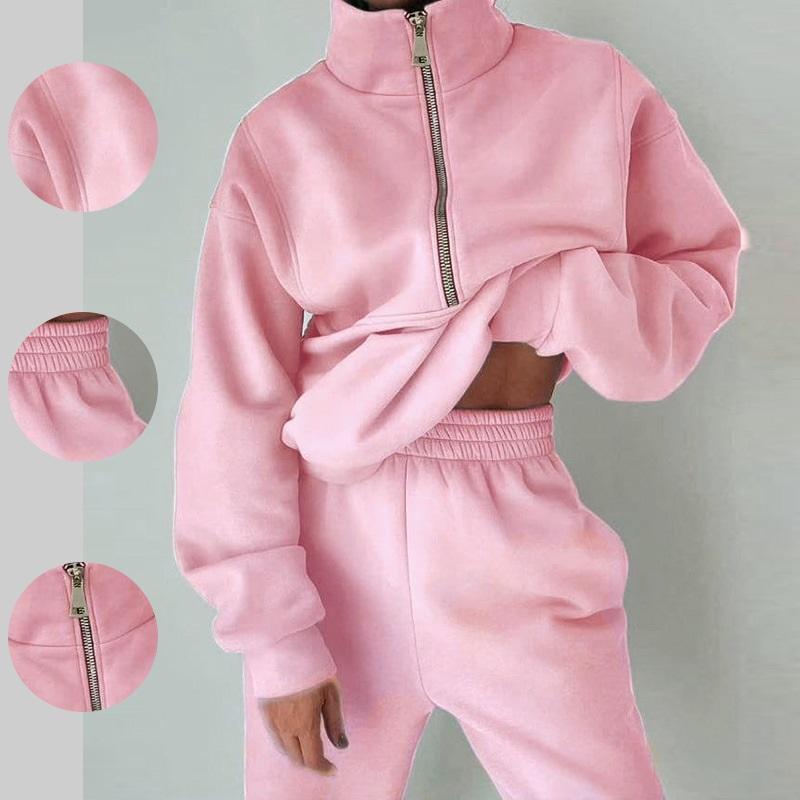 Модный повседневный спортивный костюм женский свободная толстовка длинные брюки комплект из двух предметов