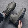 Трендовая мужская обувь 2025 Кожаные мужские ботинки Теплые Зимние Водонепроницаемые Высокое качество Классическая обувь Низкая цена Предложения Дешево