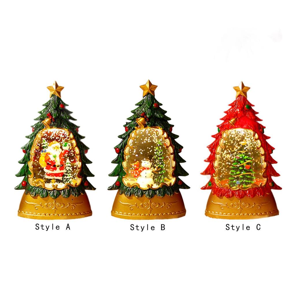 5,7-дюймовый светодиодный фонарь в форме рождественской елки на батарейках, украшение стола на Рождество