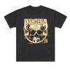 UNISEX ФУТБОЛКА С ЛОГОТИПОМ ГРУППЫ PANTERA ЧЕРНАЯ ФУТБОЛКА