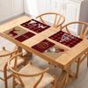 Christmas Snowman Elk Waterproof Table Mat Home Dining Table Western Food Insulation Mat Party Decoration