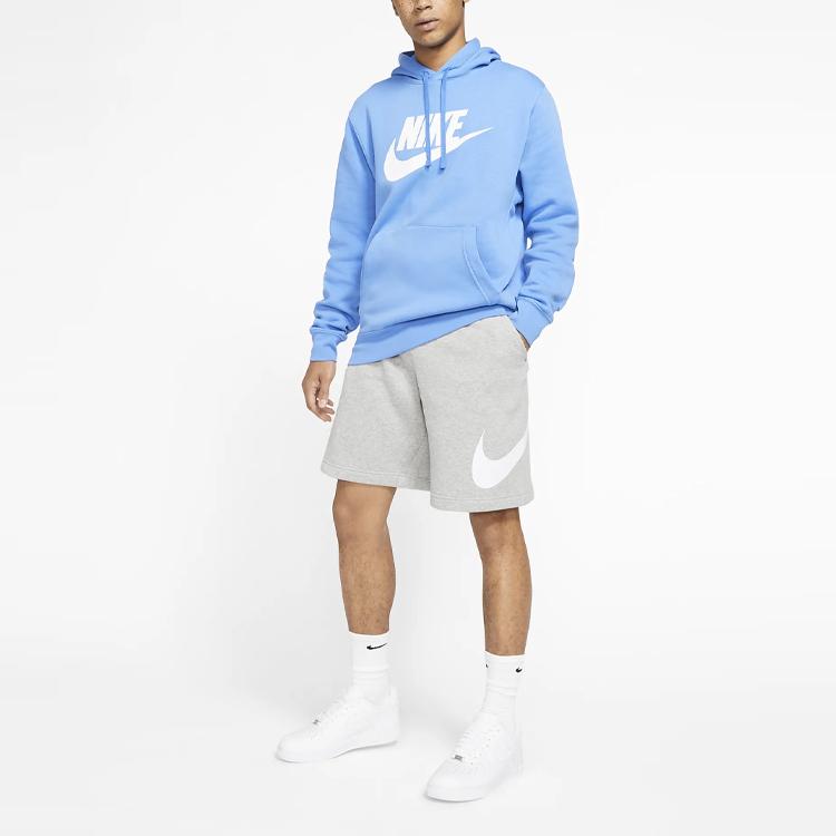 Nike Спортивные повседневные шорты с логотипом и шнурком, мужские брюки серого цвета BV2721-063