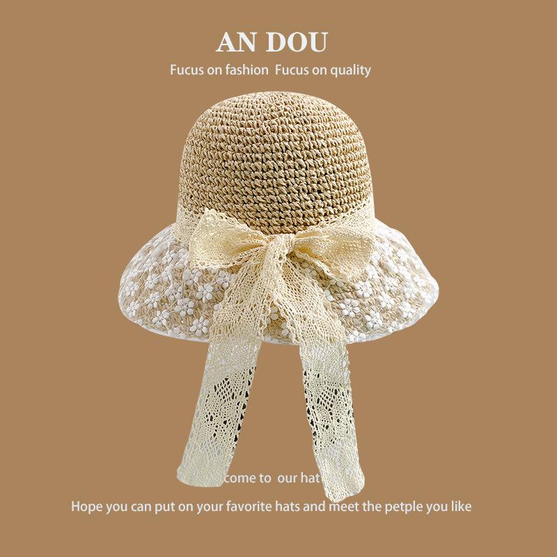 Весенне-летняя милая соломенная шляпа с диким плетением, женская солнцезащитная шляпа для моря, солнцезащитный крем для рыбалки, шляпа с большими полями, показывающая лицо, маленькая шляпа-горшок, прилив