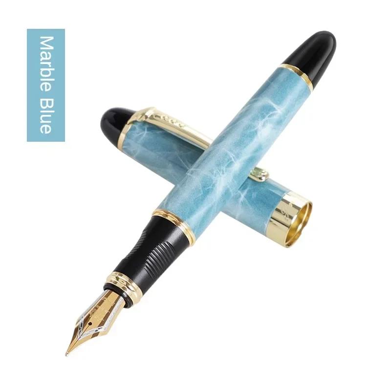 Перьевая ручка Jinhao X450 Иридиевое перо Полностью металлическая Золотой зажим Роскошные ручки Подарок студенту Канцелярские товары Офис Школьные принадлежности