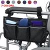 Multifunction Wheelchair Armrest Side Storage Bag Storage Bag with Reflective Strips Multi-pocket Storage Storage Bag