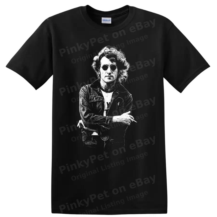 John Lennon Rock Legends Portrait T Shirt Graphic Music Tribute Tee
