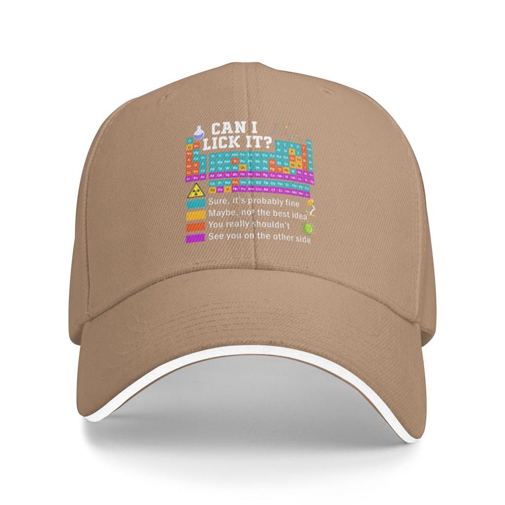 Baseball Caps Can I Lick It Periodic Table Awesome Graphic Unisex Outdoor Summer Hats