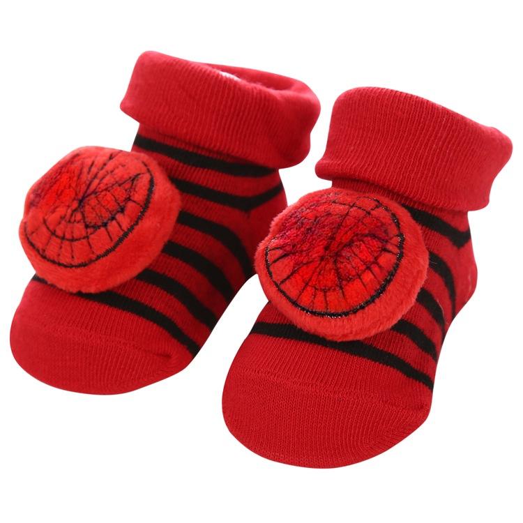 В НАЛИЧИИ 0-12 месяцев Новорожденные Новые Мультяшные Нескользящие Объемные Кукольные Детские Носки Полосатые В горошек Милые Детские Носки