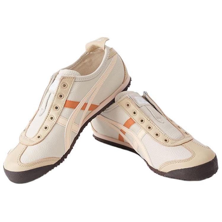 ONITSUKA TIGER Mexico 66 Минималистичные Удобные Нескользящие Прочные Низкие Повседневные Кроссовки Унисекс Светло-коричневый 1183B815-252