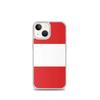 Coque iPhone - Drapeau Pérou - iPhone 13 Mini - Souple - Multicolore - Silicone Transparent