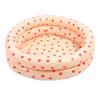 Round Inflatable Swimming Pool Vintage Heart Pattern Thicken Kids Paddling Pool for Indoor 