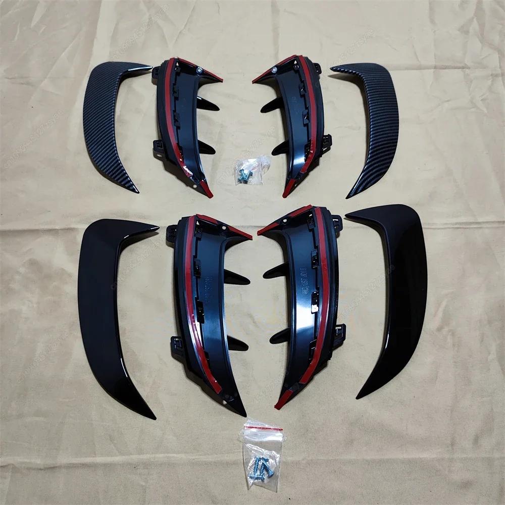 Car Rear Roof Trunk Spoiler Wing & Rear Bumper Canard For Mercedes Benz A Class W177 A180 A200 A220 A35 AMG Hatchback 2018-2023