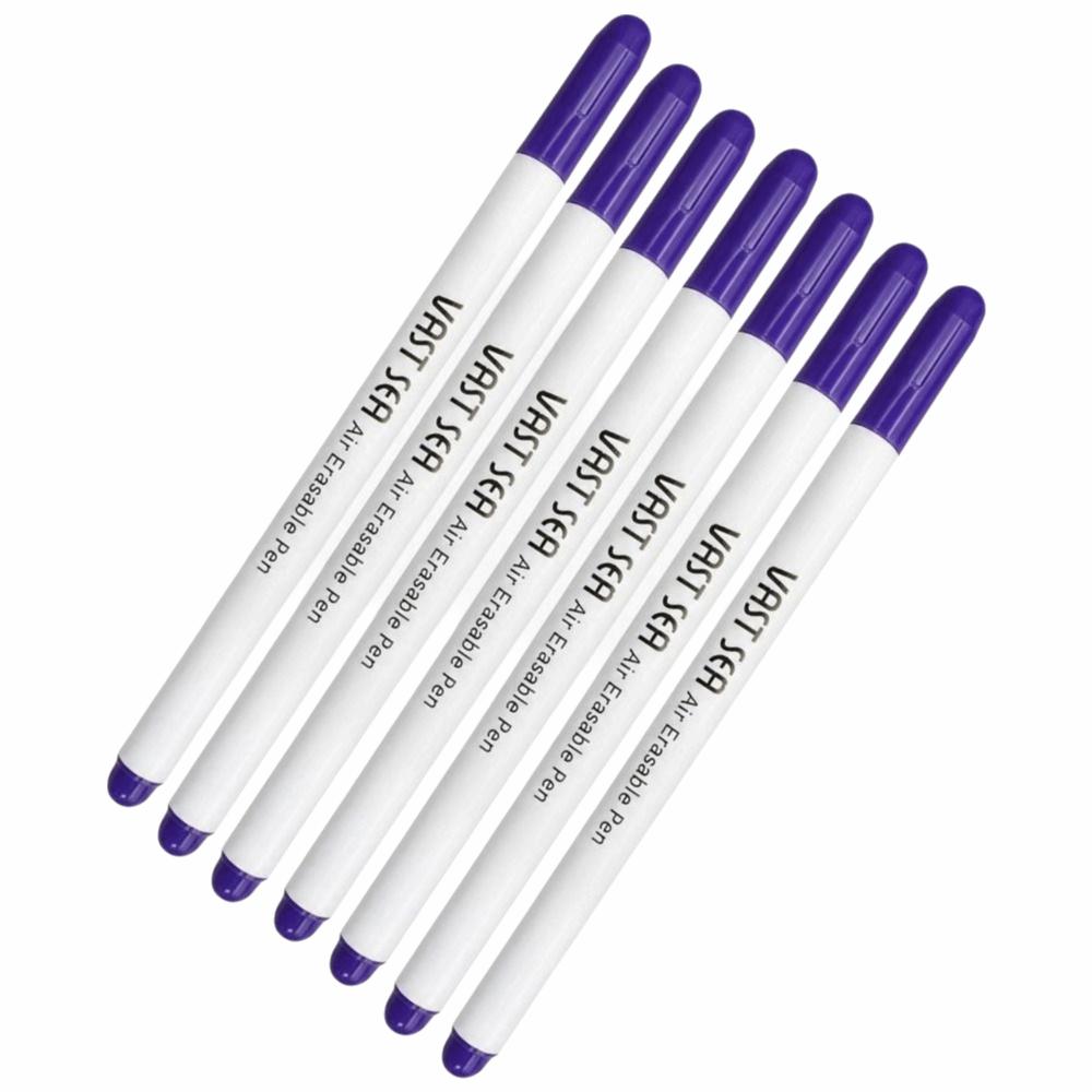12Pcs Purple Ink Disappearing Ink Pens Plastic Sewing Marking Pens Fabric Marking Pens Embroidery