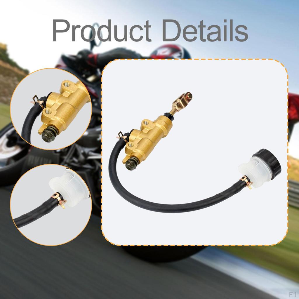 Rear Back Motorcycle Master Cylinder Brake Pump Stable Wear Resistant Sturdy Aluminum Lightweight