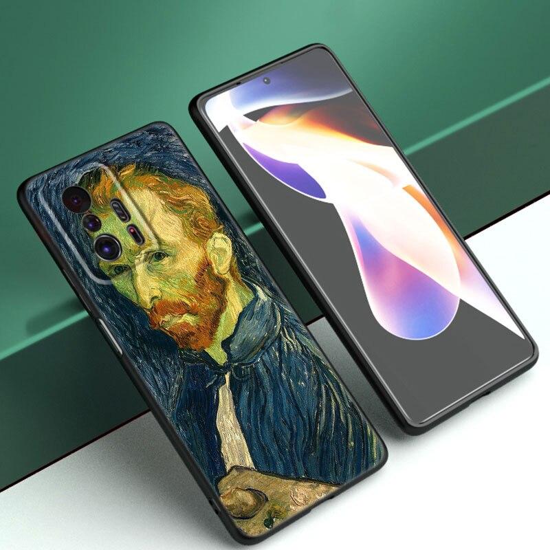 Van Gogh Starry Sky Art Phone Case For Xiaomi Mi 10T 11i 11T Note 10 11 Lite NE F1 POCO F3 M3 X3 GT NFC M4 X4 Pro 5G Black Cover