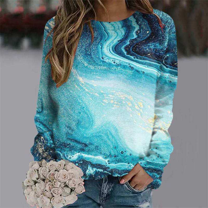 New Winter 3D Colorful Florals Print Sweatshirts Women Fashion Streetwear Pullovers Harajuku Y2k Unisex Clothing Girls Funny Top