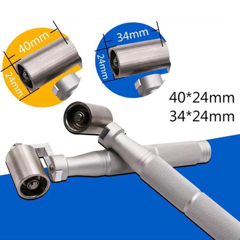 Стальной плоский прижимной валик для зазоров обоев DIY инструмент для прокатки швов обоев малярная пластина ручные валики X5G4 34/40 мм