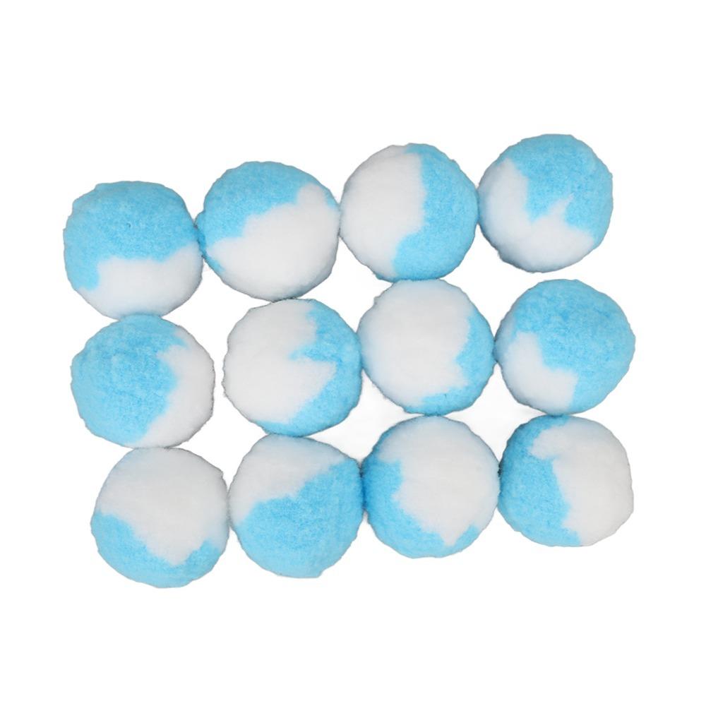 12PCS Soft Elastic Kitten Chewing Ball Plush Texture Interactive Cat Ball Interactive Playtime
