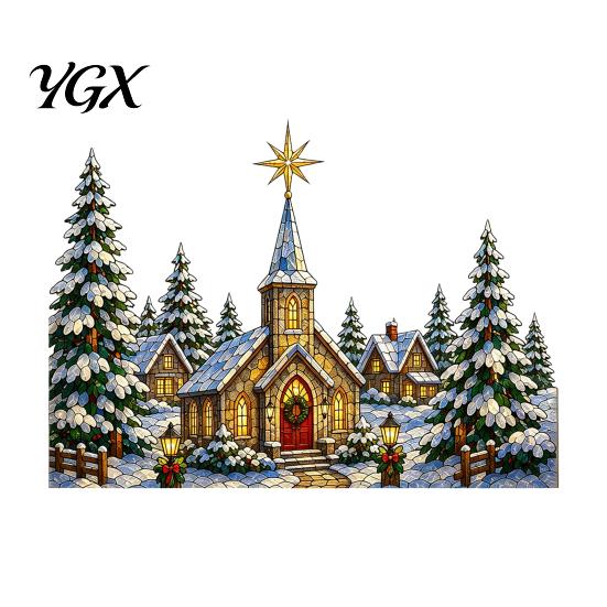 Christmas Classroom Decorations Window Stickers, Winter Holiday Decorations, Festive Art with Xmas Tree Party Supplies Snowman Angel Patterns for Home