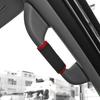 For 2019-2024 Dodge Ram 3500/2500/1500 Red A/B Pillar Handle Soft Cloth Cover 4P