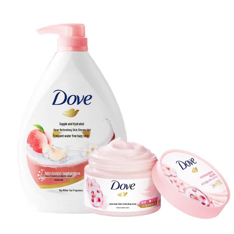 DOVE Набор Гель для душа и Скраб для тела 'Цветение вишни'