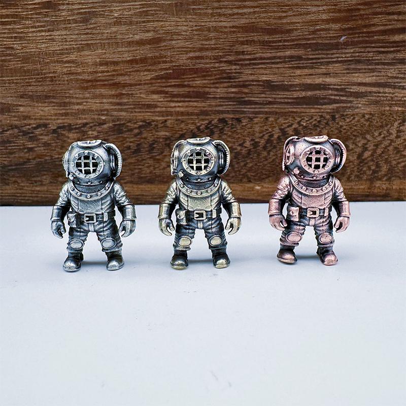Фигурка дайвера Латунные бусины с ножом EDC DIY Плетеные браслеты Подвески для шнурка Аксессуары Наружный инструмент Подвески Шармы Подарок