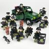 MOC Black SWAT Small Pellet Building Block Doll Police Car Off-road Vehicle Boy Military Set Building Toy
