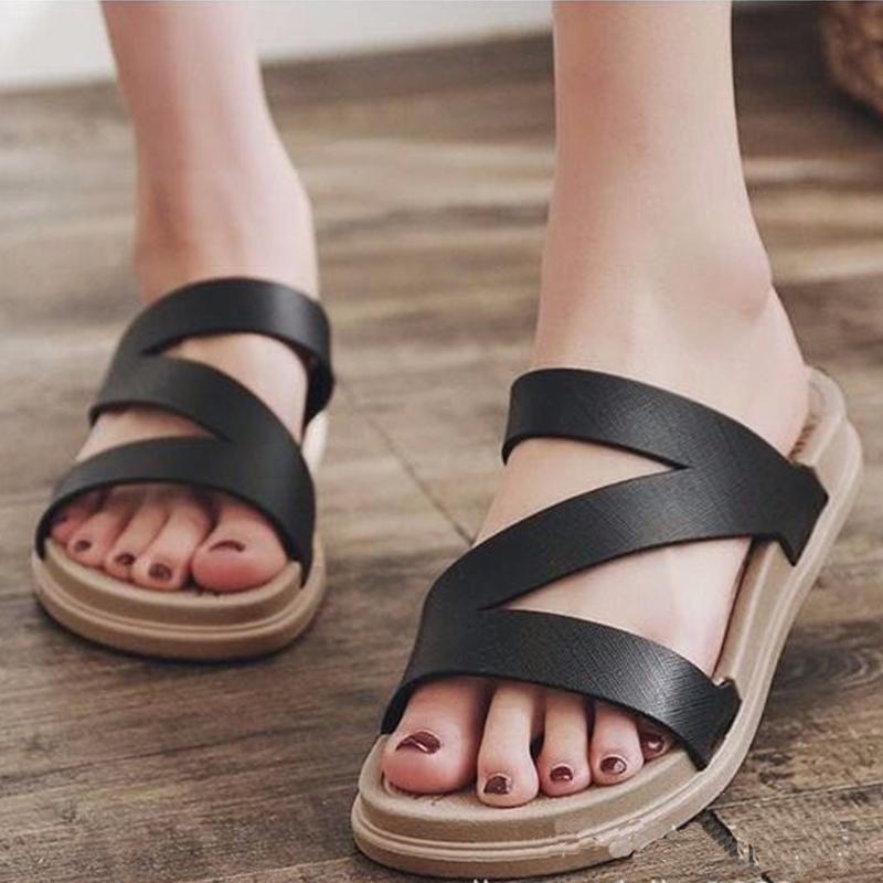 Slippers Women's Summer Wear Fashion All-match Sandals and Slippers Student Ladies Home Indoor Household Non-slip