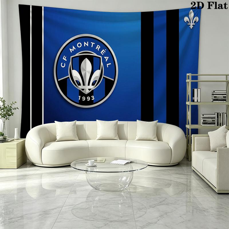 CF Montréal Wall Tapestry Aesthetic Wall Hanging Printed Fabric Blanket Decorative Tapestries for Bedroom Living Room Home Decor