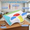 Подушка для поддержки шеи из пены с эффектом памяти, подушка для облегчения боли в шее для комфорта шеи и плеч, эргономичная шейная подушка для сна